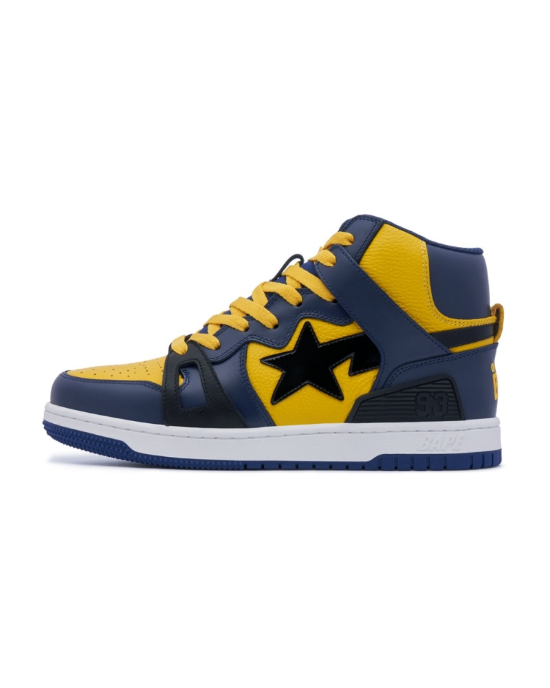 Basket Bape STA 93 HI Bleu Marine Bleu Homme | MDG-70195994